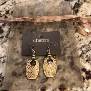Chico’s matte gold earrings